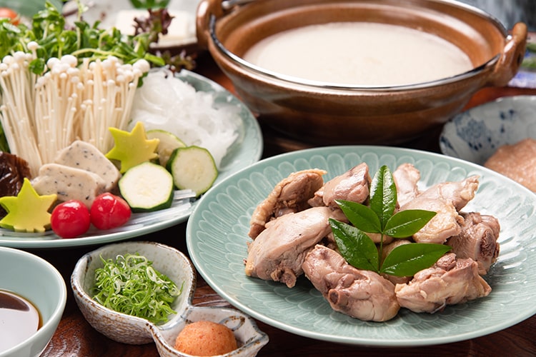 川辺の席料理 地鶏水たき