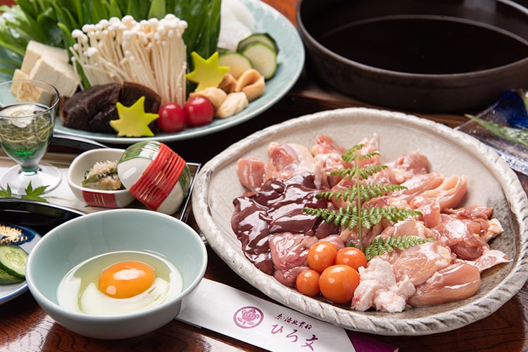 川辺の席料理 地鶏すき焼き