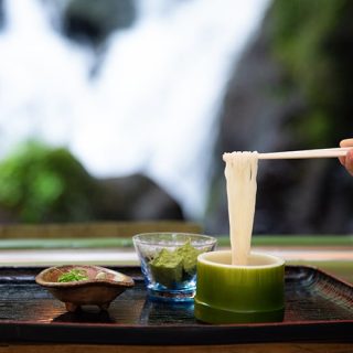 木津川で唯一の流しそうめん